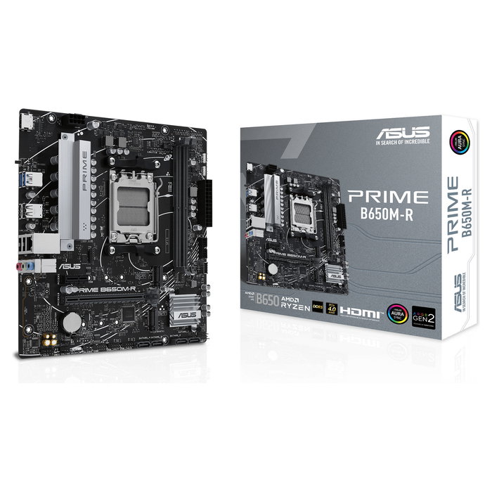 ASUS PRIME B650M-R Placa Base AMD AM5 DDR5 mATX para Procesadores AMD Ryzen 7000 y 8000 Series ASUS PRIME B650M-R Placa Base AMD AM5 DDR5 mATX para Procesadores AMD Ryzen 7000 y 8000 Series
