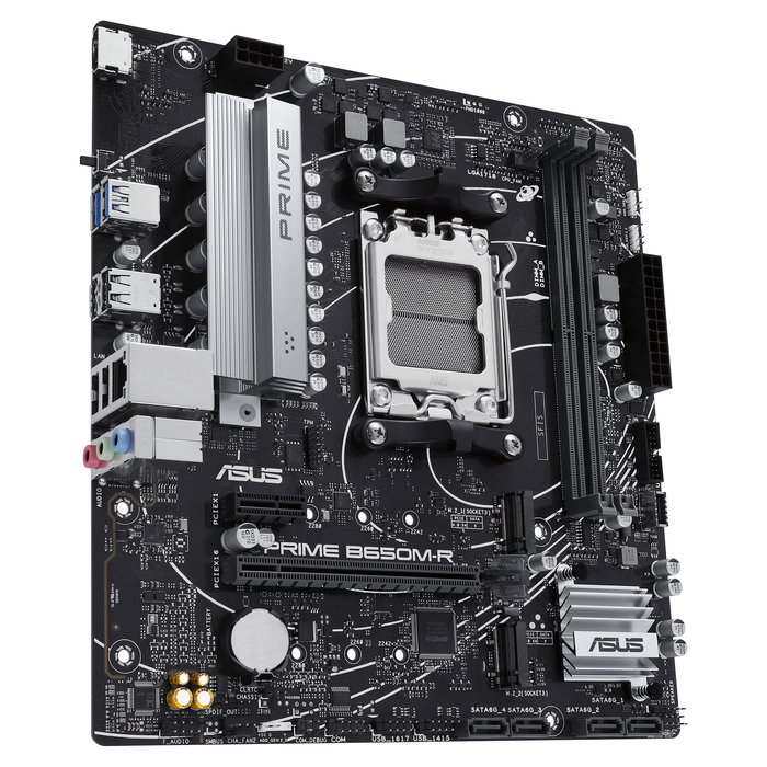 ASUS PRIME B650M-R Placa Base AMD AM5 DDR5 mATX para Procesadores AMD Ryzen 7000 y 8000 Series ASUS PRIME B650M-R Placa Base AMD AM5 DDR5 mATX para Procesadores AMD Ryzen 7000 y 8000 Series
