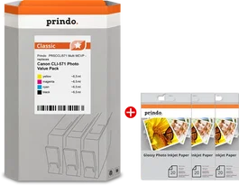 Prindo Classic Multipack Negro / Cian / Magenta / Amarillo ~1.374 Páginas
