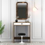 Hanah Home Mesa de Maquillaje Lizbon Mirror - Nogal y Blanco