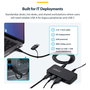 Startech Hub USB-C de 4 Puertos 5 Gbps con Cable Host 2-en-1 y BC 1.2: 1x USB-C, 3x USB-A y Alimentación Externa