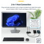 Startech Hub USB-C de 4 Puertos 5 Gbps con Cable Host 2-en-1 y BC 1.2: 1x USB-C, 3x USB-A y Alimentación Externa