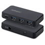 Startech Hub USB-C de 4 Puertos 5 Gbps con Cable Host 2-en-1 y BC 1.2: 1x USB-C, 3x USB-A y Alimentación Externa