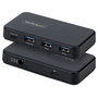 Startech Hub USB-C de 4 Puertos 5 Gbps con Cable Host 2-en-1 y BC 1.2: 1x USB-C, 3x USB-A y Alimentación Externa