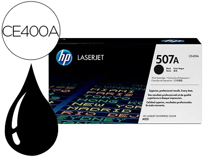 HP Cartucho de Tóner 507A CE400A Negro