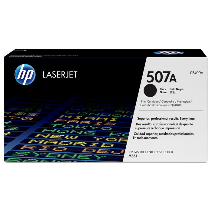 HP Cartucho de Tóner 507A CE400A Negro