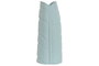 DKD Home Decor Jarrón de Gres Hoja Azul Celeste