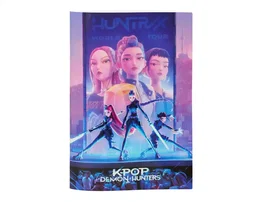 Safta Libreta A4 Folio (215x315 mm) 48 Hojas Cuadro 4 mm 60 gr Tema K-Pop Demon Hunters