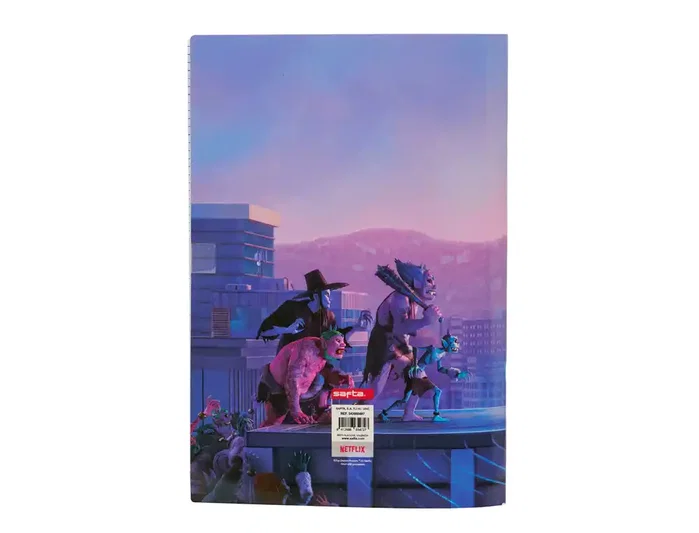 Safta Libreta A4 Folio (215x315 mm) 48 Hojas Cuadro 4 mm 60 gr Tema K-Pop Demon Hunters
