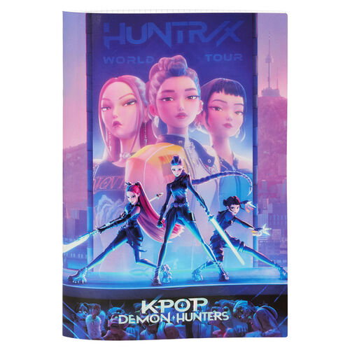 Safta Libreta Grapada A4 K-Pop Demon Hunters 48 Hojas Cuadro 4 mm