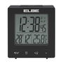 Elbe RD-005-N Reloj Despertador Digital con Termómetro Negro Pantalla 5cm LCD