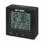 Elbe RD-005-N Reloj Despertador con Termómetro Negro