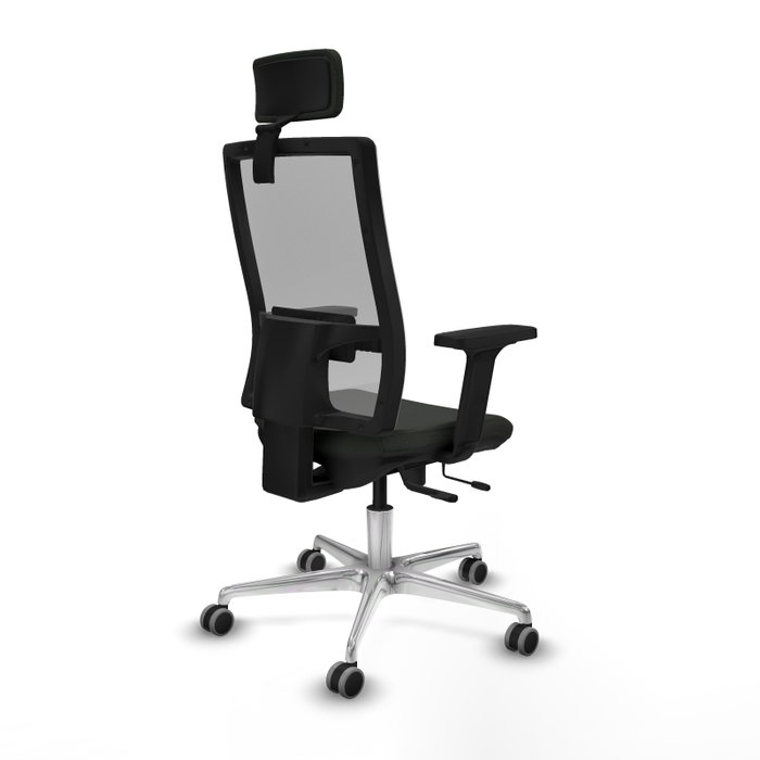 PIQUERAS Y CRESPO Silla de oficina Horna con mecanismo Sincro/Traslack, Negro y Gris