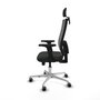 PIQUERAS Y CRESPO Silla de oficina Horna con mecanismo Sincro/Traslack, Negro y Gris