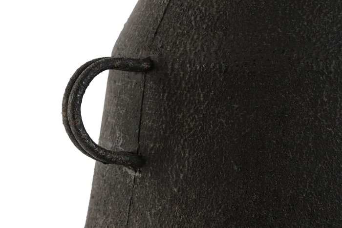 DKD Home Decor Jarrón Neoclásico Negro Metal 26.5 x 40 x 26.5 cm (2 Unidades) DKD Home Decor Jarrón Neoclásico Negro Metal 26.5 x 40 x 26.5 cm (2 Unidades)