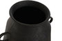 DKD Home Decor Jarrón Neoclásico Negro Metal 26.5 x 40 x 26.5 cm (2 Unidades)