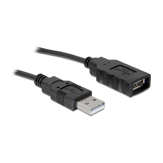 DeLOCK Adaptador USB 2.0 a Serie (ST-ST) DB9 de 0,8m, Compatible con Windows, Linux y Mac, Cable Negro