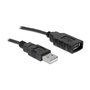 DeLOCK Adaptador USB 2.0 a Serie (ST-ST) DB9 de 0,8m, Compatible con Windows, Linux y Mac, Cable Negro