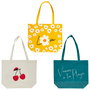 Jet Lag Bolsa Tote Bag 50x40x15 cm Surtidos Margaritas Cerezas Turquesa