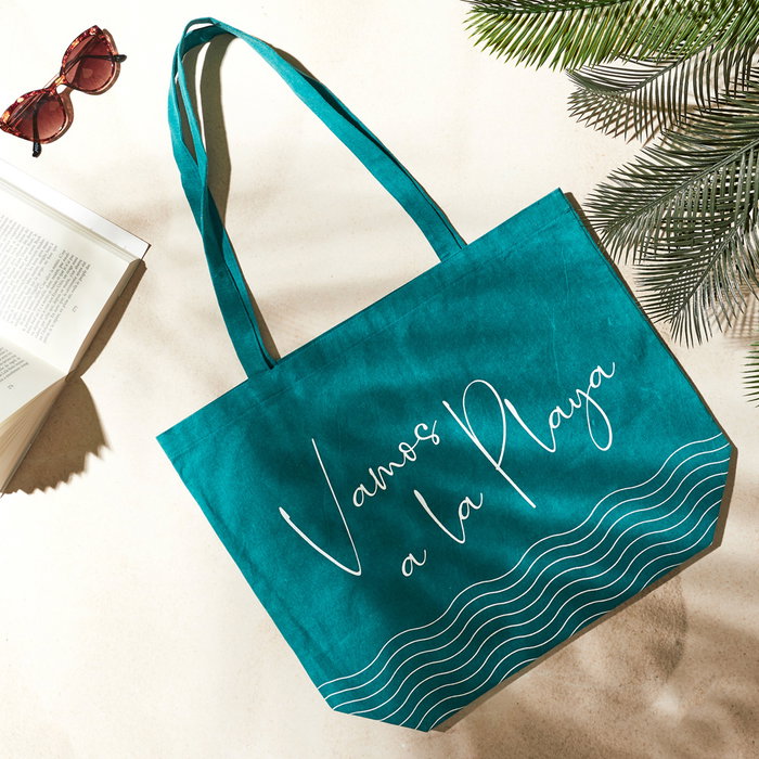 Jet Lag Bolsa Tote Bag 50x40x15 cm Surtidos Margaritas Cerezas Turquesa