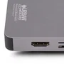 Urban Factory TCM16UF Estación Base/Docking USB-C con PD 100W, Dual Pantalla HDMI 4K & VGA, Puerto LAN Gigabit, 3x USB 3.0, Lector de Tarjetas - Color Gris