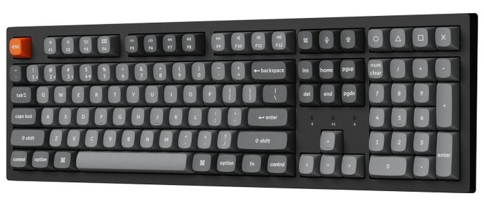 Keychron K10M-H1 Teclado Mecánico Full Size, Interruptor Rojo, Inalámbrico Bluetooth/RF, Retroiluminación RGB, Disposición Polaca Keychron K10M-H1 Teclado Mecánico Full Size, Interruptor Rojo, Inalámbrico Bluetooth/RF, Retroiluminación RGB, Disposición Polaca