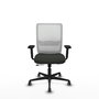 PIQUERAS Y CRESPO Silla de oficina Haches Negro/Blanco