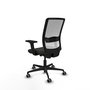 PIQUERAS Y CRESPO Silla de oficina Haches Negro/Blanco
