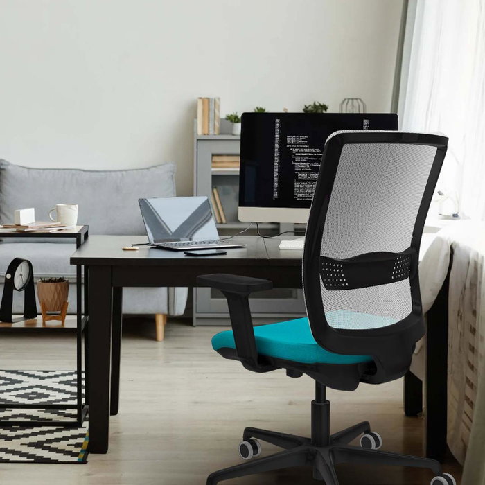 PIQUERAS Y CRESPO Silla de oficina Haches Negro/Blanco