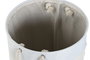 DKD Home Decor Cesta de Poliéster KONDO Surtido de 2 Unidades Gris y Crema