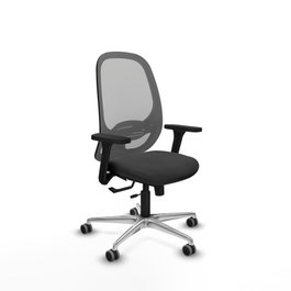 PIQUERAS Y CRESPO Silla de oficina Cilanco con mecanismo Sincro/Traslack Gris