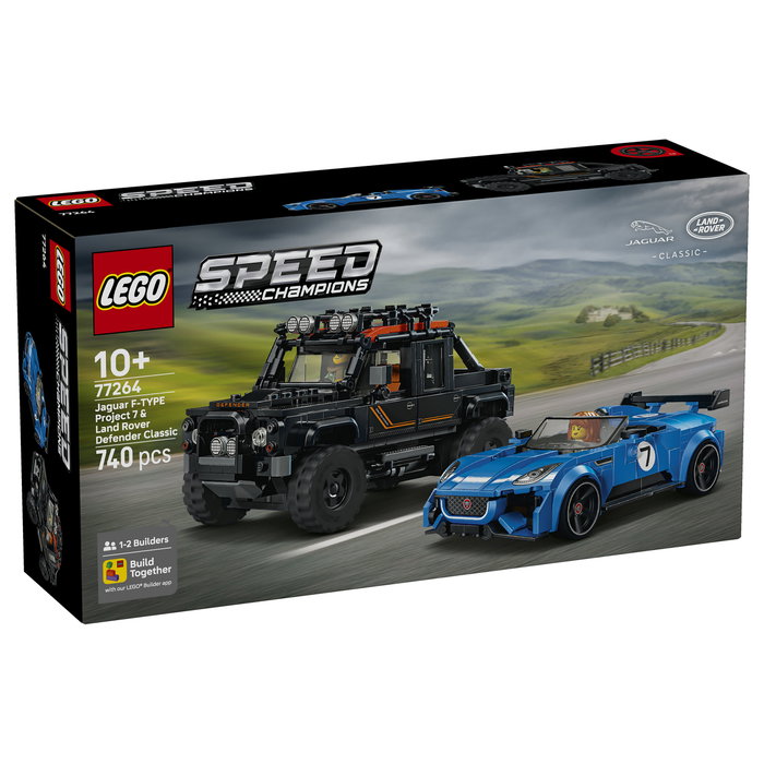 LEGO Speed Champions Jaguar Project 7 y Land Rover Defender 77264
