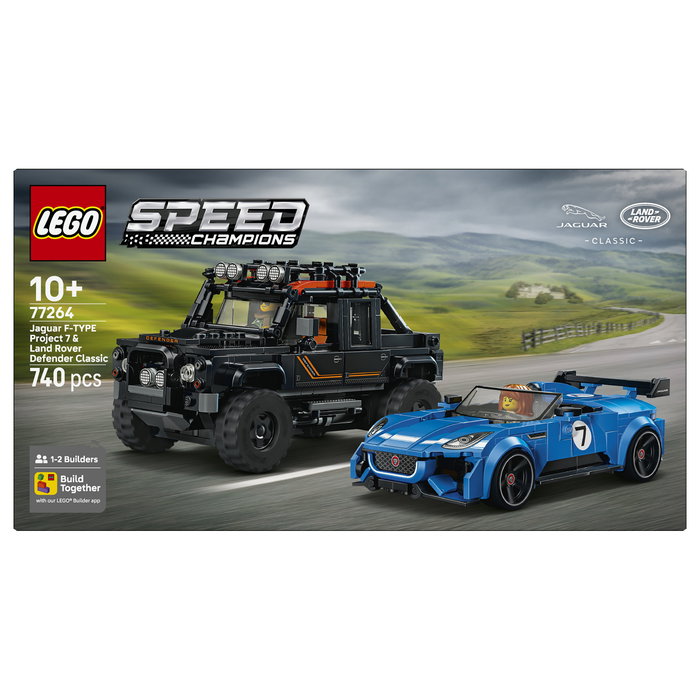 LEGO Speed Champions Jaguar Project 7 y Land Rover Defender 77264 LEGO Speed Champions Jaguar Project 7 y Land Rover Defender 77264