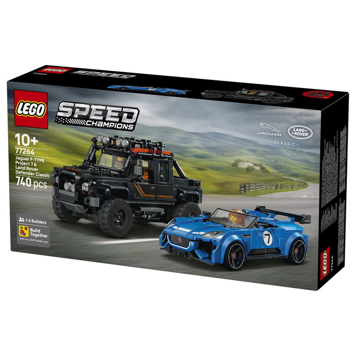 LEGO Speed Champions Jaguar Project 7 y Land Rover Defender 77264