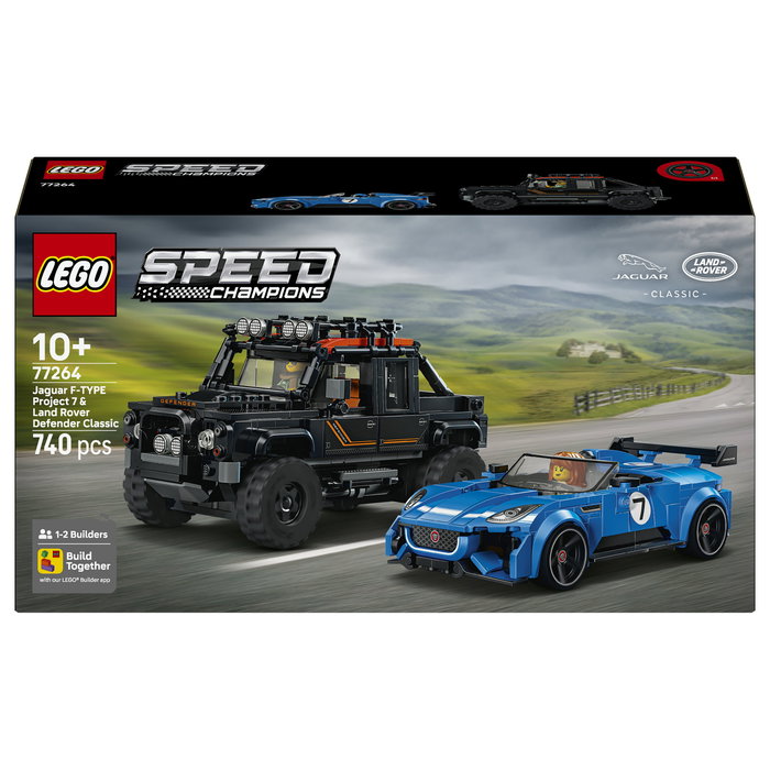 LEGO Speed Champions Jaguar Project 7 y Land Rover Defender 77264 LEGO Speed Champions Jaguar Project 7 y Land Rover Defender 77264