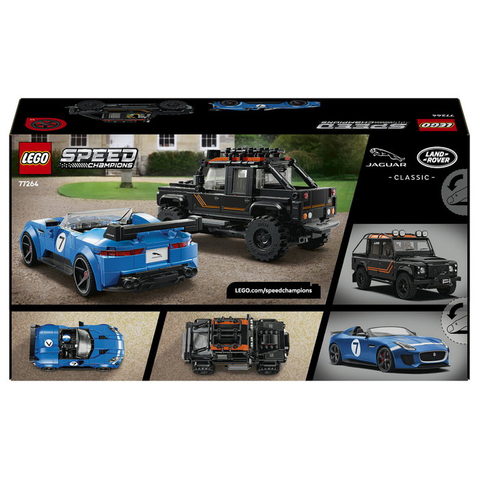 LEGO Speed Champions Jaguar Project 7 y Land Rover Defender 77264