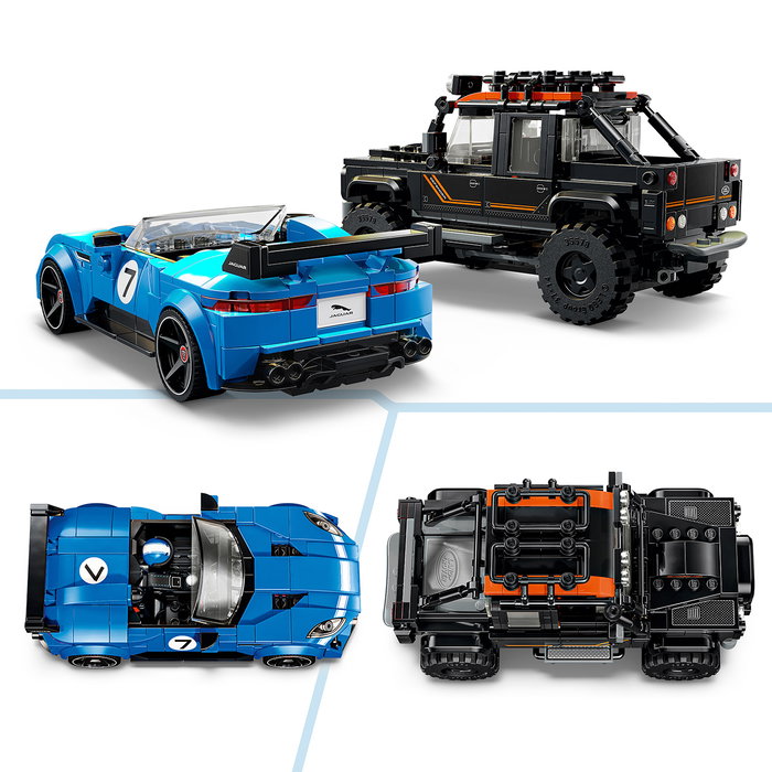 LEGO Speed Champions Jaguar Project 7 y Land Rover Defender LEGO Speed Champions Jaguar Project 7 y Land Rover Defender