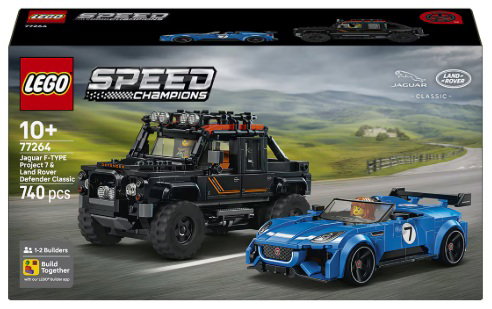 LEGO Speed Champions Jaguar Project 7 y Land Rover Defender 77264