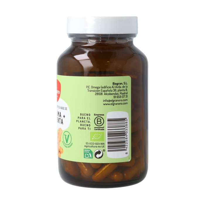 El Granero Integral Cúrcuma y Pimienta Bio 120 cápsulas 440mg
