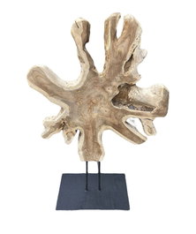DKD Home Decor Figura Teca y Hierro Pieza Única