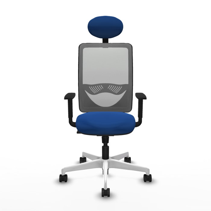 PIQUERAS Y CRESPO Silla de oficina Zulema con mecanismo Sincro, Azul y Gris PIQUERAS Y CRESPO Silla de oficina Zulema con mecanismo Sincro, Azul y Gris