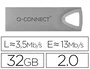 Q-connect Memoria USB Flash Premium 32 GB 2.0 Plateada