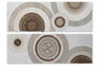 DKD Home Decor Cuadro Lienzo MDF 150x50x3 Círculos Surtido de 2