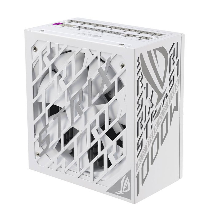 ASUS ROG STRIX 1000P Fuente de Alimentación Gaming 1000W Blanco 80 Plus Platinum, ATX, Modular, Ventilador Semi-Pasivo, 100-240V, PCIe 16 Pines