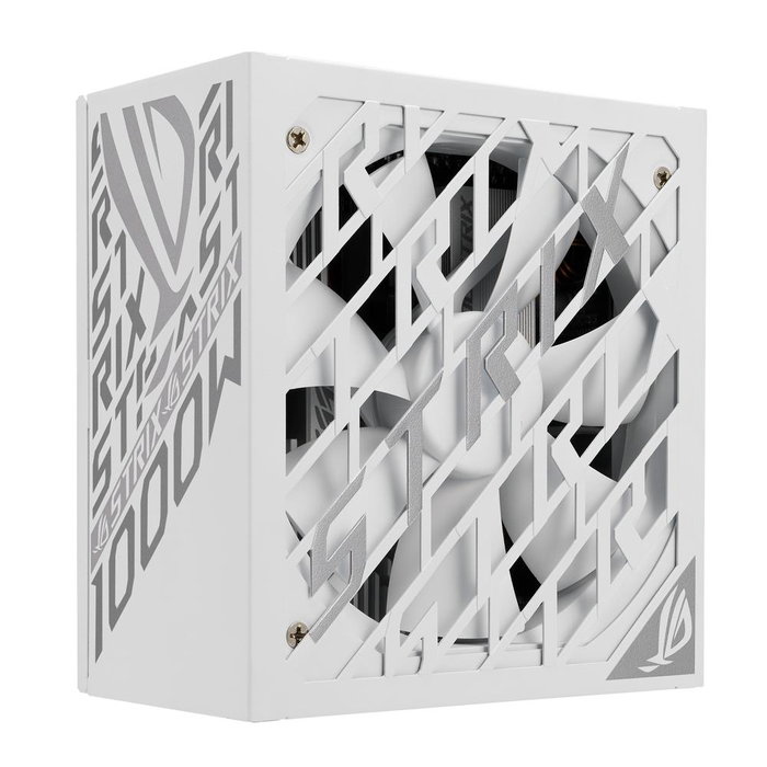 ASUS ROG STRIX 1000P Fuente de Alimentación Gaming 1000W Blanco 80 Plus Platinum, ATX, Modular, Ventilador Semi-Pasivo, 100-240V, PCIe 16 Pines