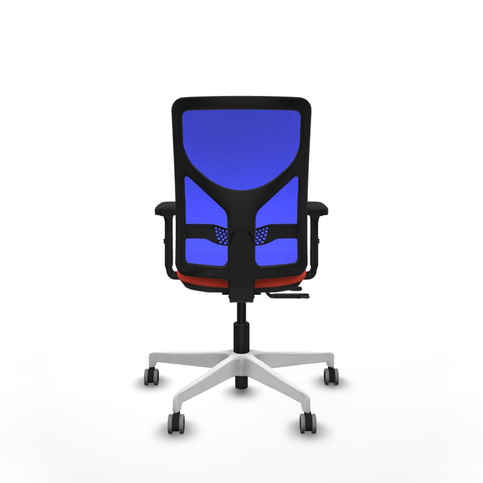PIQUERAS Y CRESPO Silla de oficina Motilla con mecanismo Sincro/Traslack, Naranja oscuro y Azul PIQUERAS Y CRESPO Silla de oficina Motilla con mecanismo Sincro/Traslack, Naranja oscuro y Azul