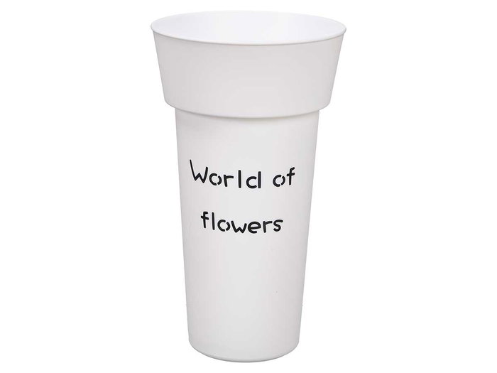 Giftdecor Jarron Florista Blanco 43 cm Plastico (Set de 12)