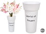 Giftdecor Jarron Florista Blanco 43 cm Plastico (Set de 12)