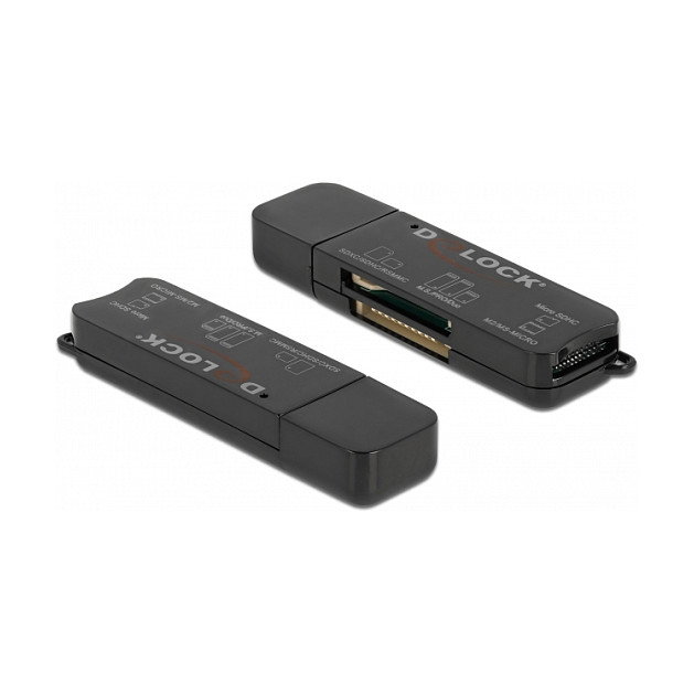 DeLOCK Lector de tarjetas SuperSpeed USB 91757 para SD, Micro SD y MS
