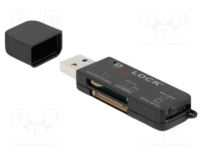 DeLOCK Lector de tarjetas SuperSpeed USB para SD, Micro SD y MS DeLOCK Lector de tarjetas SuperSpeed USB para SD, Micro SD y MS